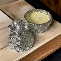 Silver Pineapple Candle - Coconut & Lime
