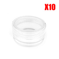 Clear Lip Balm Containers Pack of 10