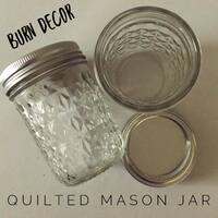Quilted Mason Preserve Candle Jar