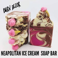 Neapolitan Ice Cream Artisan Soap Bar