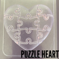 Puzzle Heart Bath Bomb Mould