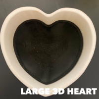 Large 3D Heart Bath Bomb Mould