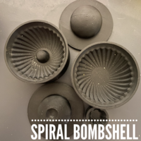 Spiral Bombshell Bath Bomb Mould