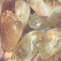 Golden Yellow Agate Tumbled Stones 200g