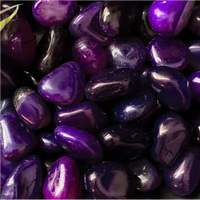 Purple Agate Tumbled Stones 200g